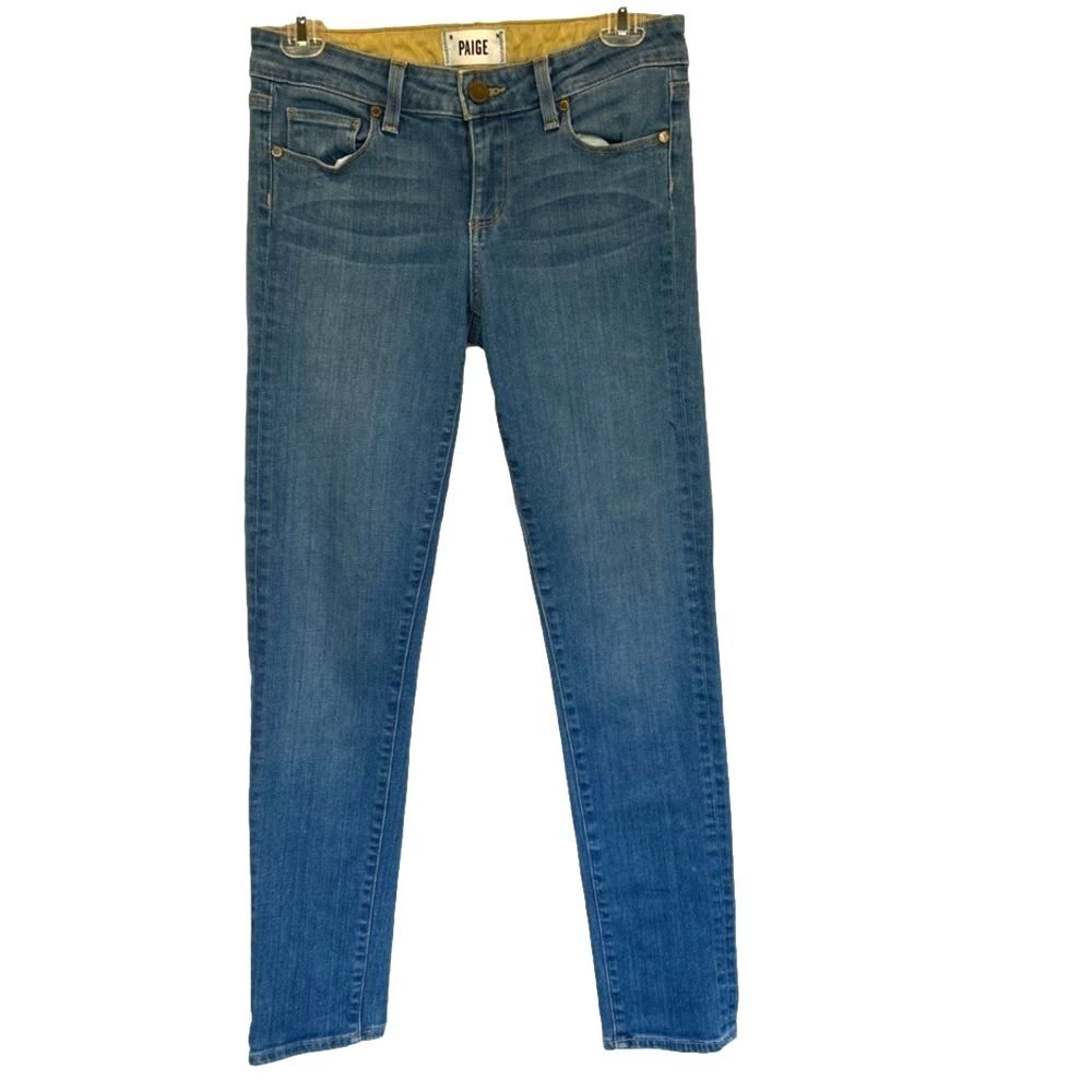 Paige Skyline Ankle Peg Blue Jean EUC